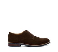 Dune London Mens Stanley Smart Lace-Up Shoes Size UK 9 Flat Heel Suede Lace Up Shoes Brown