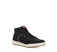 Dune London Mens Streets PU High Top Trainers Size UK 10 Flat Heel Black
