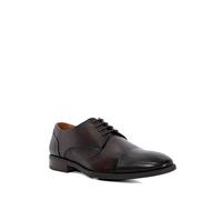 Dune London Mens Suffix Leather Toe Cap Lace Up Derby Size UK 11 Flat Heel Derby Shoes Brown