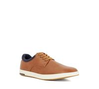 Dune London Mens TAMSEN Lace-Up Trainers Size UK 11 Flat Heel Tan