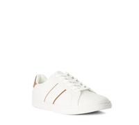 Dune London Mens Tenzin Leather Lace-Up Trainers Size UK 7 White