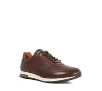 Dune London Mens Trilogy Wide Fit Suede Lace Up Trainers Size UK 12 Flat Heel Brown