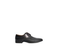 Dune London Men's Wide Fit 'Saffi' Leather Derbies in Black | Size: 8 Dune London Black 8