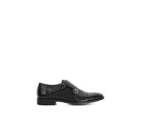 Dune London Men's Wide Fit 'Satchin' Leather Derbies in Black | Size: 9 Dune London Black 9
