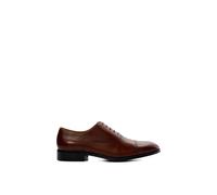 Dune London Men's Wide Fit 'Solver' Leather Oxfords in Brown | Size: 7 Dune London Brown 7