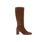 Dune London 'salssa' Suede Knee High Boots In Brown Brown