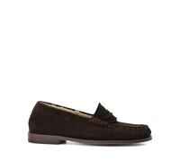 Dune London Sherpa Lined Genuinee Loafer BROWN SIZE 3