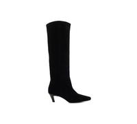 Dune London 'slink' Suede Knee High Boots In Black Black 4
