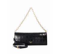 Dune London Suede Chain Strap Cross Body Clutch Bag Black