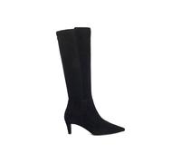 Dune London 'sultry' Suede Knee High Boots In Black Black
