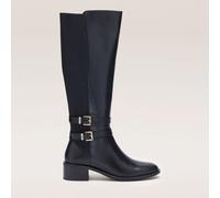 Dune London Tatter High Leather Boot BLACK SIZE 3