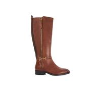 Dune London 'taylyn' Leather Knee High Boots In Tan Tan 3