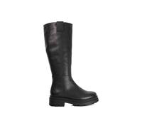 Dune London 'tiger' Leather Knee High Boots In Black Black 6