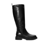 Dune London Tilings Chunky Leather Knee High Boot BLACK SIZE 3