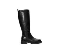 Dune London 'tilings' Leather Knee High Boots In Black Black 6
