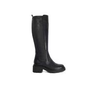 Dune London 'toni' Leather Knee High Boots In Black Black