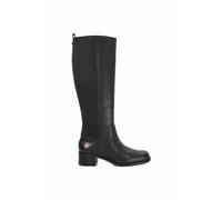 Dune London 'turner' Leather Knee High Boots In Black Black 6