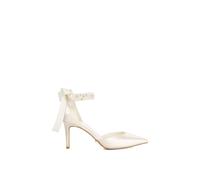 Dune London Wide Fit 'corsages' Court Shoes In White White