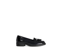Dune London Wide Fit 'gazeles' Loafers In Black Black