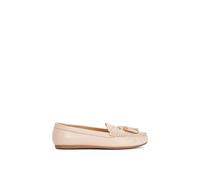Dune London Wide Fit 'geen' Leather Loafers In Pink Pink