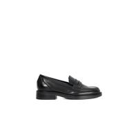 Dune London Wide Fit 'giya' Leather Loafers In Black Black 5