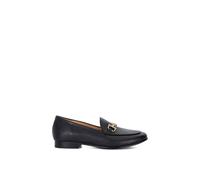Dune London Wide Fit 'glair' Loafers In Black Black 6