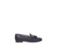 Dune London Wide Fit 'greysons' Leather Loafers In Navy Navy 3