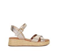 Dune London Wide Fit Littleton Leather Sandal ECRU SIZE 3
