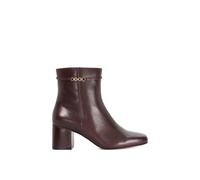 Dune London Wide Fit 'oaklee' Leather Ankle Boots In Brown Brown