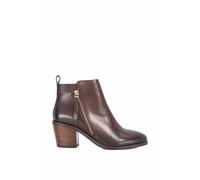 Dune London Wide Fit 'paicing' Leather Ankle Boots In Brown Brown 8