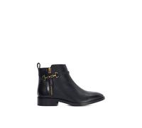 Dune London Women's Ladies Parklyn - Wide Fit Leather Ankle Boots - Black - Size: 5