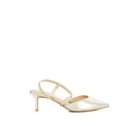 Dune London Wide Fit Pointed Toe Stiletto Shoes Gold