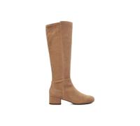Dune London Wide Fit 'tayla' Suede Knee High Boots In Natural Natural