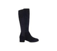 Dune Tayla Wide Fit Suede Knee High Boots, Navy