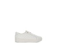 Dune Womens White Leather Egent Quilted Platform Low-top Trainers Eur 36 / 3 Uk Women