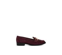 Dune London Women's 'Galaktik' Suede Loafers in Red | Size: 5