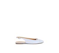 Dune London Women's 'Hanna' Leather Ballet Pumps in Blue | Size: 3 Dune London Blue 3