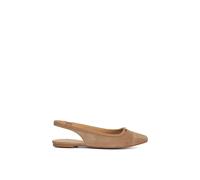 Dune London Women's 'Hanna' Suede Ballet Pumps in Brown | Size: 4 Dune London Brown 4