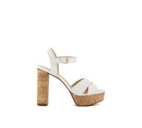 Dune London Women's 'Jealous' Leather Sandals in White | Size: 8 Dune London White 8