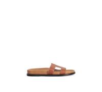 Dune London Women's 'Loupas' Leather Sandals in Brown | Size: 3