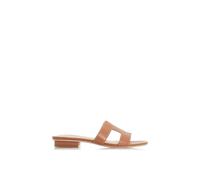 Dune London Women's 'Loupe' Leather Sliders in Tan | Size: 5 Dune London Tan 5