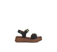 Dune London Women's 'Luno' Leather Sandals in Black | Size: 3 Dune London Black 3