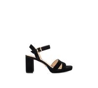 Dune Womens Dune Manifesting Mini Suede Platform Sandals Black Suede Mix Eur 37 / 4 UK Women