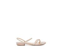 Dune London Women's Ladies Nightengale - Diamante Flat Sandals - Rose Gold - Size: 3