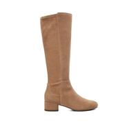 Dune London Women's Suede Block Heel Knee High Boots - 5 - Camel, Camel