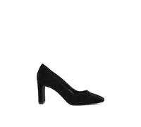 Dune London Women's Wide Fit 'Arriving' Suede Court Shoes in Black | Size: 8 Dune London Black 8