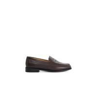 Dune London Women's Wide Fit 'Ginelli' Leather Loafers in Red | Size: 3