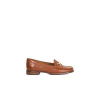 Dune London Women's Wide Fit 'Glenny' Leather Loafers in Tan | Size: 8 Dune London Tan 8
