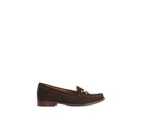 Dune London Women's Wide Fit 'Glenny' Loafers in Brown | Size: 4