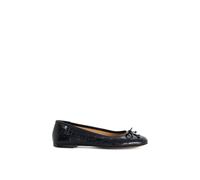 Dune London Women's Wide Fit 'Helenne' Ballet Pumps Flat in Black | Size: 3